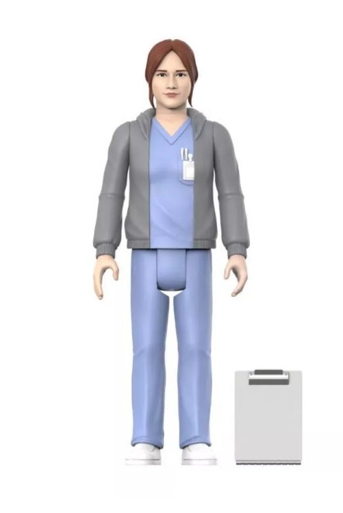 Super 7 Parks and Recreation Nurse Ann Perkins ReAction Figure New Damaged Card