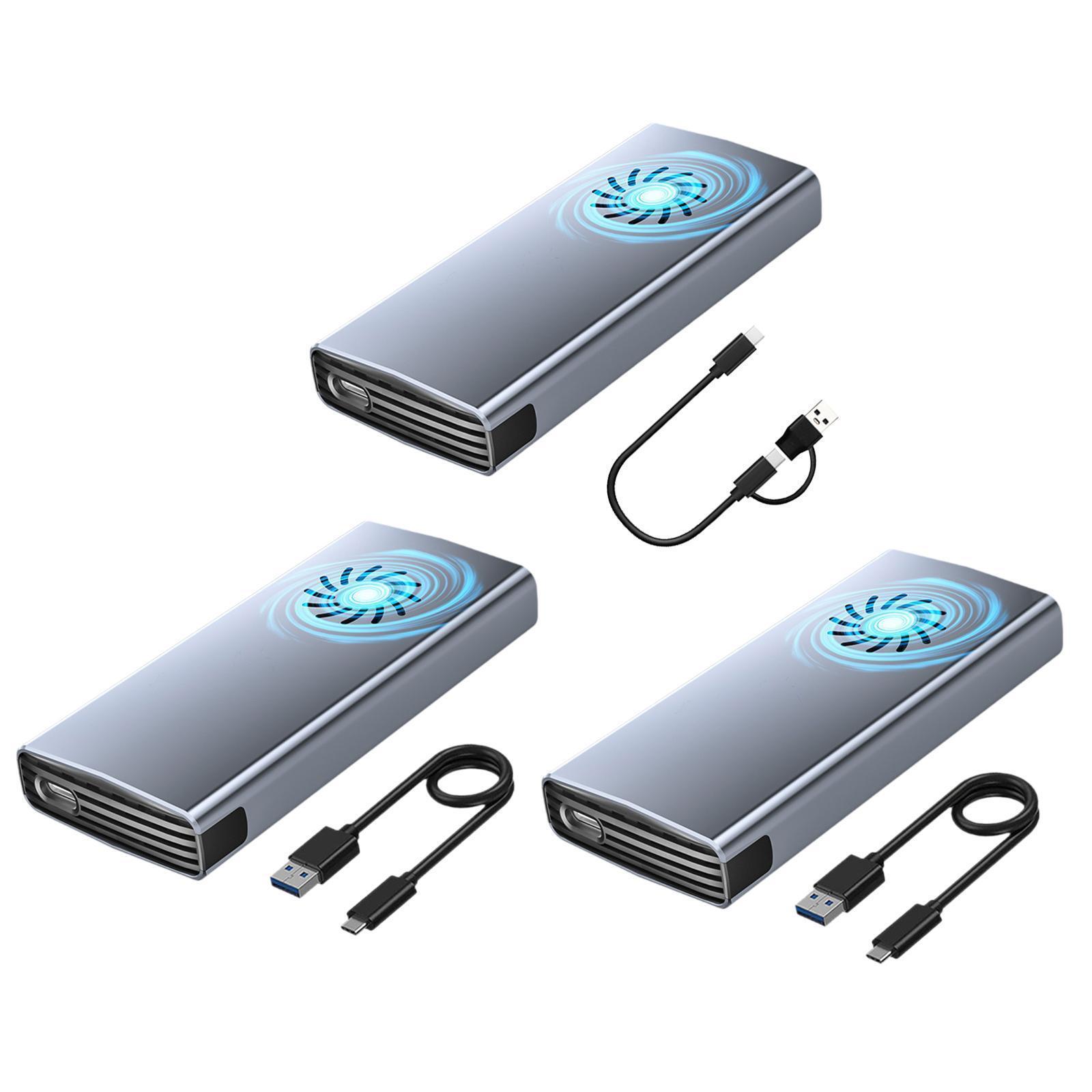 Hard Drive Enclosure External Hard Drive Case Sturdy Removable Portable Multiuse-image