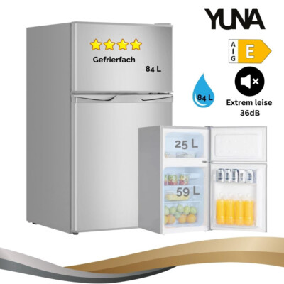 YUNA Serebro GK85 E-IX Kühl- und Gefrierkombination 84 Liter. 4**** Gefrierfach