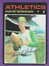 1971 Topps - #84  Marcel Lachemann - Oakland Athletics - VgEx  CENTERED