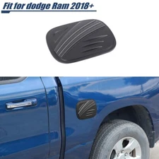 ✅Matte Black Fuel Filler Gas Tank Cap Cover Trim Decor For 2018+ Dodge RAM 1500 