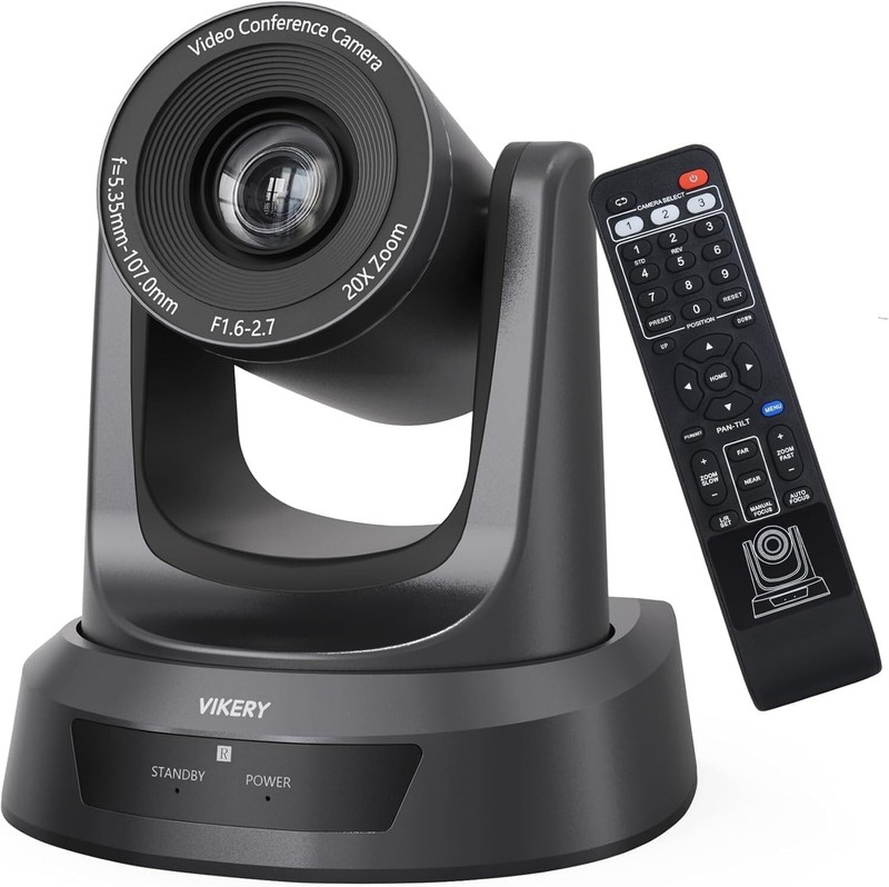 20X PTZ Conference Webcam with USB Plug-and-Play, 1080P PTZ Live Streaming Camer
