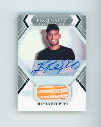 2022 Ricardo Pepi Upper Deck Exquisite Autographed Rookie Jersey Patch Card /99