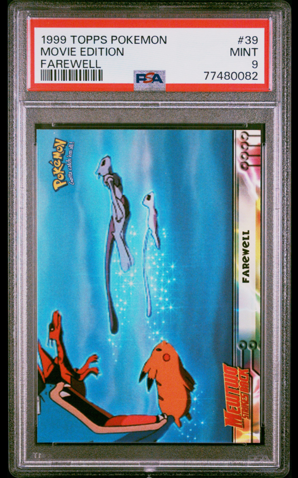Pokemon PSA 9 Farewell 39 - Charizard Pikachu Mew Mewtwo Topps Black Mint Card