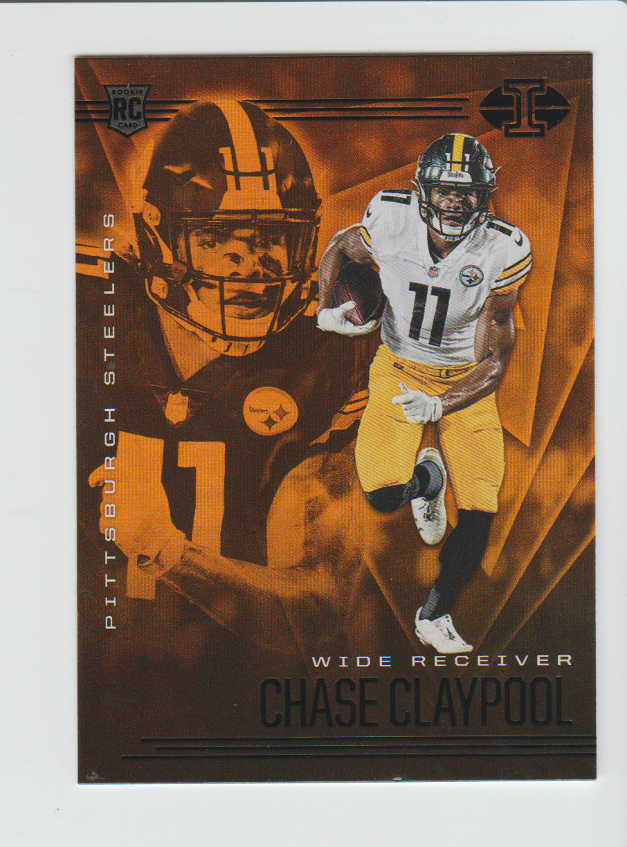 2020 Panini Illusions Orange #31 Chase Claypool RC, Notre Dame Fighting Irish