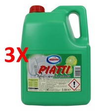 3 X Amacasa Piatti Limone 5 Litri Tanica Formato Professionale Lavapiatti