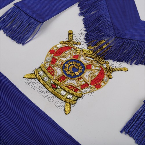 Masonic Illinois DeMolay Apron: Handcrafted Excellence in 100% Lambskin - Picture 5 of 10