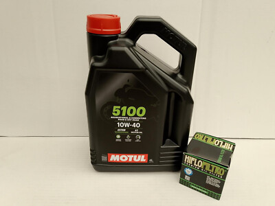 Motul Öl 5100 10W40 teilsyn / Ölfilter Honda VTX 1800 Bj 2002 - 2008 