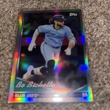 2024 Topps Archives BO BICHETTE Rainbow Foilboard 4/199 + Base Card #274