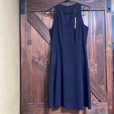 Tahari Sleeveless V Neck Dress Sz 2