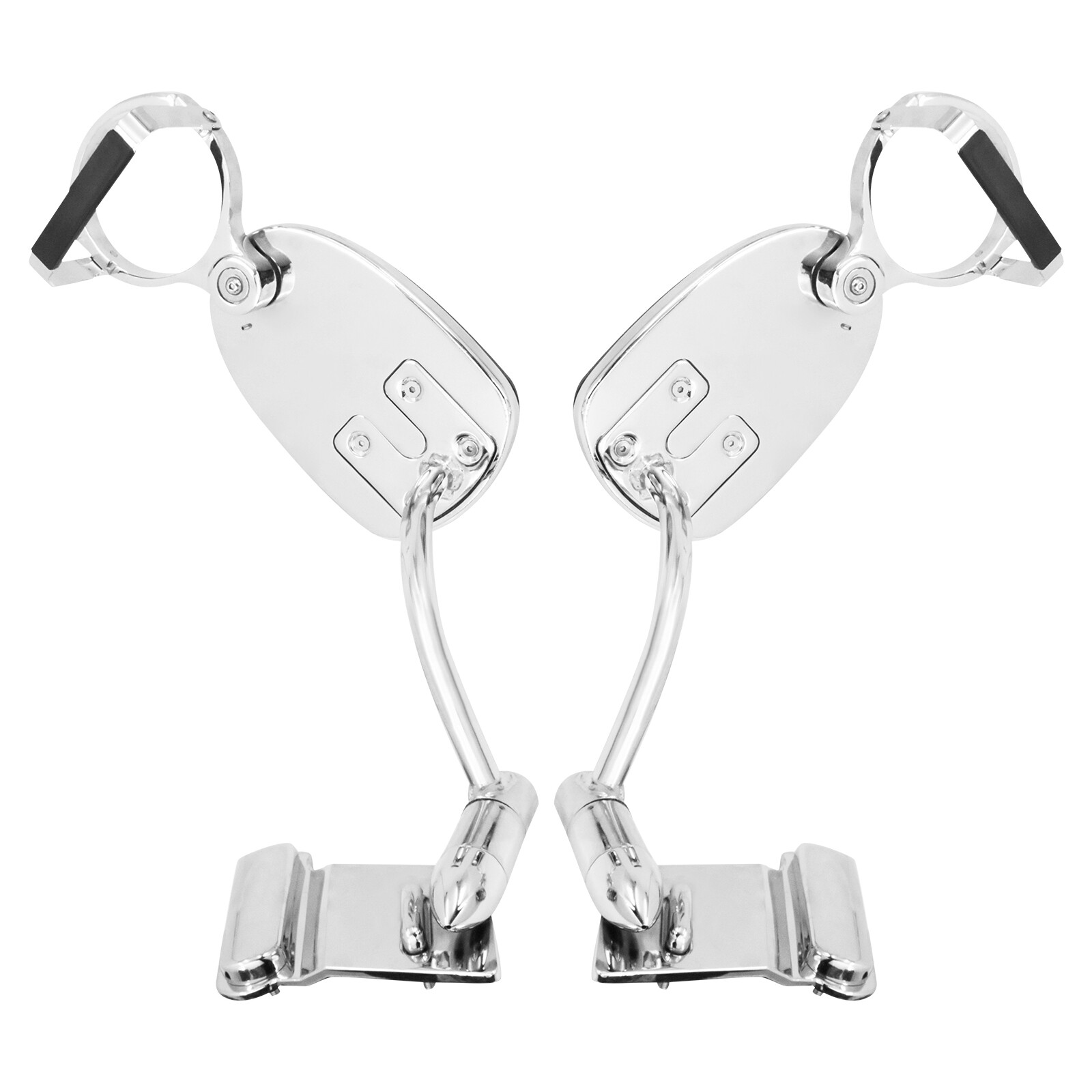 Adjustable Passenger Armrests Rear Chrome For Honda GL1800 Goldwing 1800 01-17 E - Foto 9