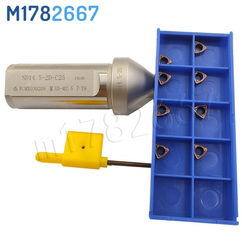 U drill C25-2D 14.5mm WC Series Drill Insert Fast Drilling Bit+10PCS WCMX030208 - Picture 2 of 9