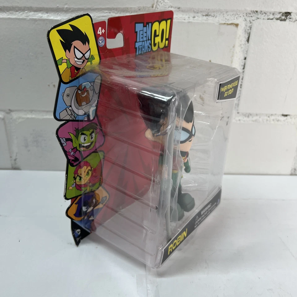 Teen Titans Go! Figura de acción Robin con personal Bo extraíble DC Comics Foto 3 de 4