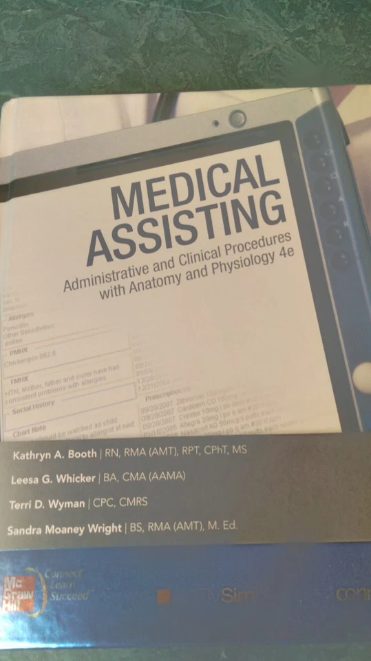 Medical Assisting Book Administrative & Clinical Procedures Anatomy Physiology 4 - Image 2 of 4