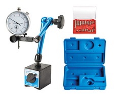 WABECO Magnet Messstativ mit Messuhr und Messeinsätzen Zentralklemmung 11344