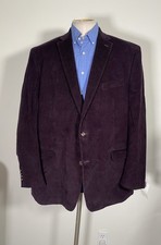 50L Ralph Lauren Purple Burgundy corduroy Tweed Cotton velvet Blazer Coat jacket