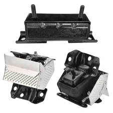 3PCS Engine Motor Mount Heat Shield Right Left Engine Transmission Mount 