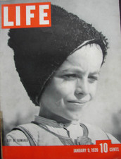 LIFE MAGAZINE JANUARY 9 1939 Boy of Rumania, New Turbine Locomotive, L047
