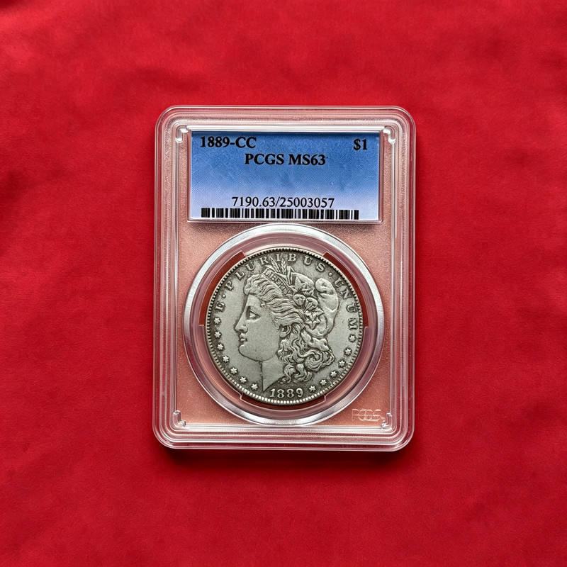1889-CC PCGS MS63 Morgan 90% Silver Key Date Coin