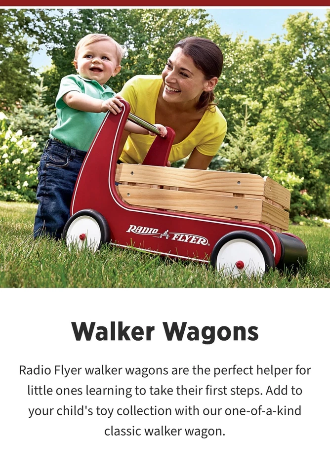 Radio Flyer 612 Classic Walker Wagon Foto 2 de 3