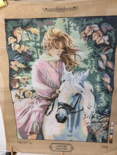 Margot Needlepoint  2476 Canvas France "The Amazon after Yev" Vintage