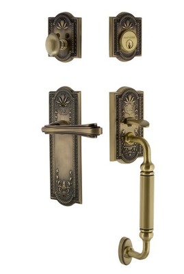Nostalgic Warehouse MEAFLR_ESET_238_CG_LH Meadows Left Handed - Brass