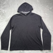 Vince Hoodie Mens Large Black Hooded Long Sleeve Performance Preppy Office