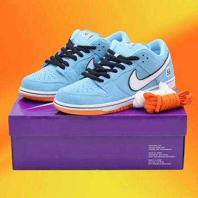 All Men's Size US SB Dunk Low Club 58 Gulf Racing Blue Chill Safety Orange 7-12