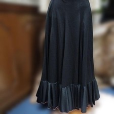 Gonna svasata nera flamenco con volant