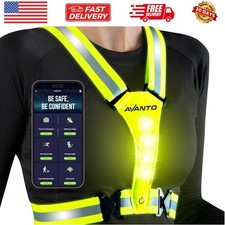 AVANTO LED Reflective Vest, , USB-C, High Visibility Safety Vest, Reflective ...