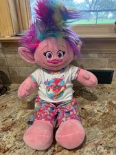 Build-A-Bear Workshop 16' Trolls Poppy Rainbow Hair Troll World Tour Pjs Movie
