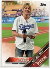 2016 Topps Update FP-5 Keith Urban Los Angeles Dodgers    First Pitch 95