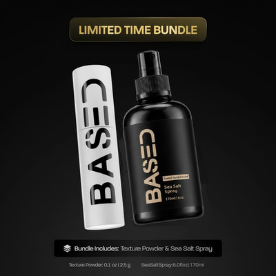 BASED Texture Essentials Bundle - Powder & Sea Salt Spray, Volume, Matte Finish