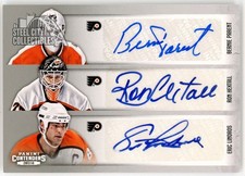 Parent Hextall Lindros Giroux & More 2013 Contenders Flyers Auto Card #C6-PHI