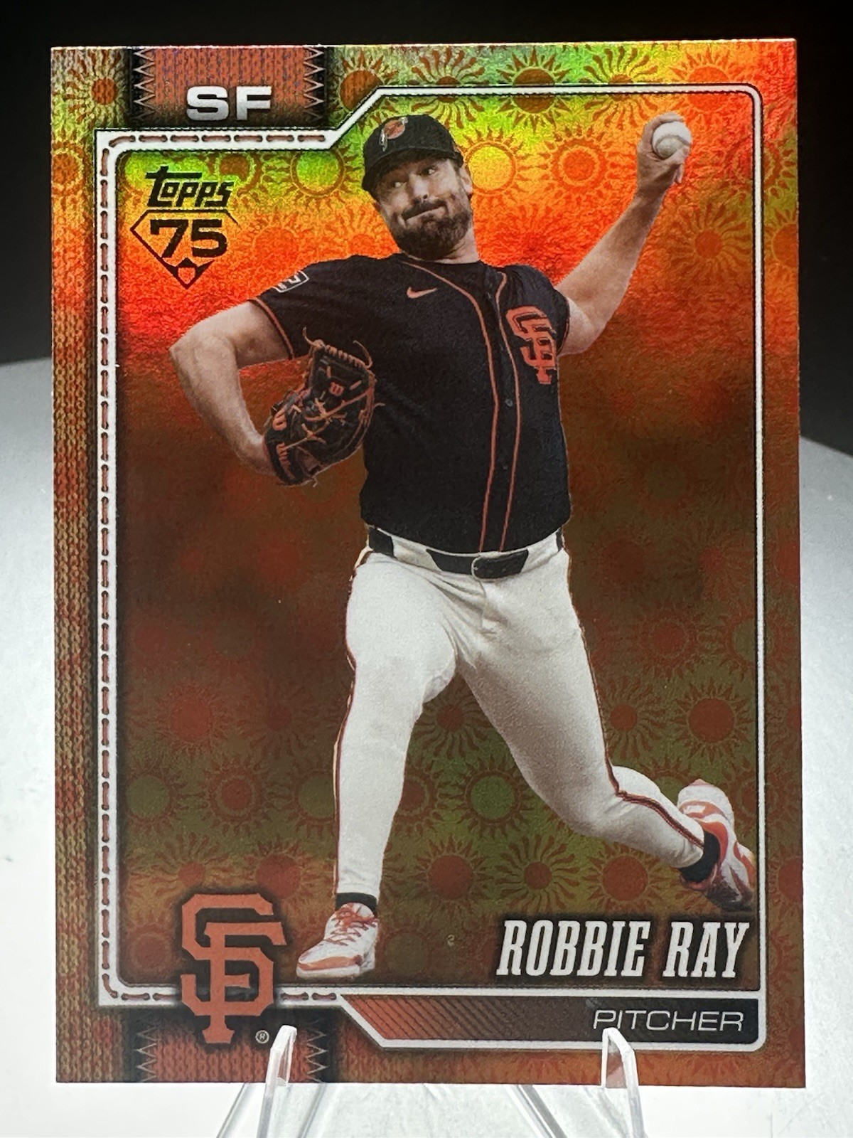 2026 Topps Series 2 Robbie Ray #367 Orange “SUN” Holo Foil SF Giants #SSF