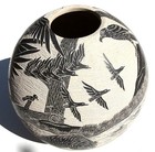 Mata Ortiz Pottery, Abraham Rodriguez, Etched clay, hand made, MAGNIFICENT — photo 4