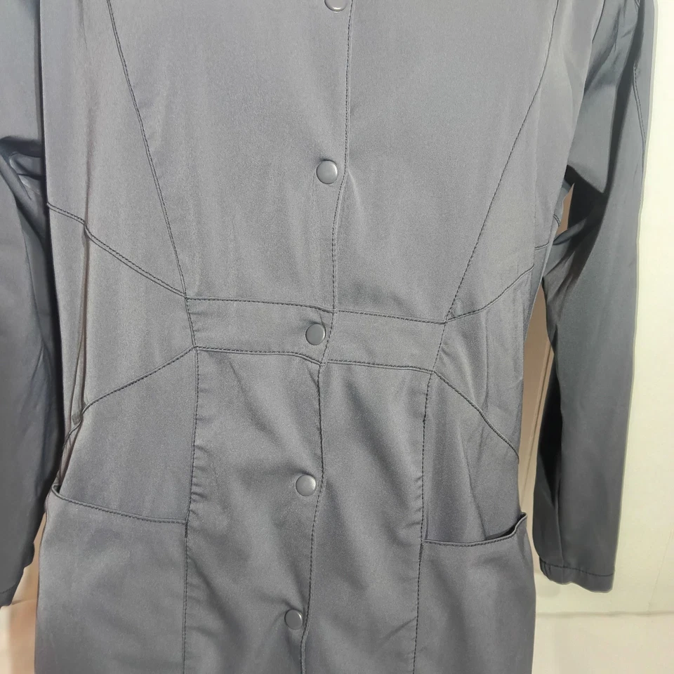 WonderWink Lab скраб куртка уголь серый женский размер средний - Изображение 2 из 4