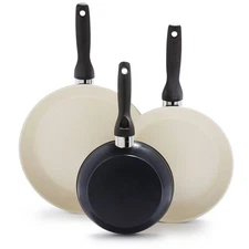GreenPan 3pk Frypan Set - Black