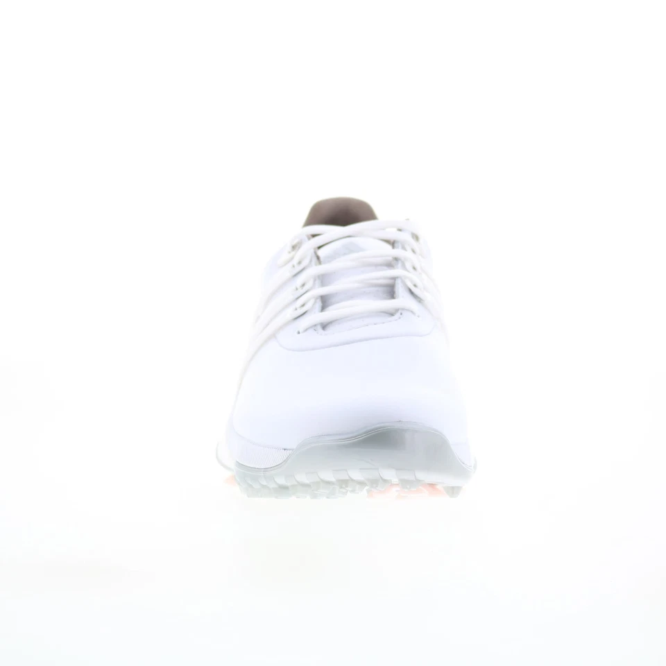 Adidas Tour360 22 GV9662 Womens White Leather Lace Up Athletic Golf Shoes - Image 3 of 4