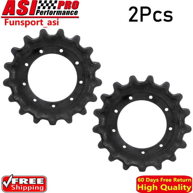 2Pcs Rear Sprocket Undercarriage Part For Kubota SVL90 SVL95,SVL97 V0611-21112