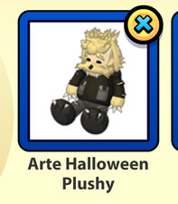 Webkinz Online Arte Halloween Plushy Virtual Item