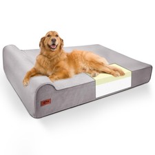 Sytopia XXL 35D Memory Foam Dog Bed for Extra Large Dogs 7" Thick Orthop