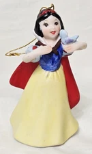 SCHMID SNOW WHITE CHRISTMAS ORNAMENT BISQUE PORCELAIN WALT DISNEY CO. 