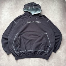 Vintage FUBU Hoodie Mens 2XL Black 1992 Graphic Y2K Rap