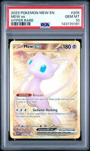 **PSA 10** Pokemon 151 SV3.5 MEW-EN Mew EX 205/165