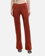Valentino Women's Red Straight-Leg Knit Trouser Pants Size S