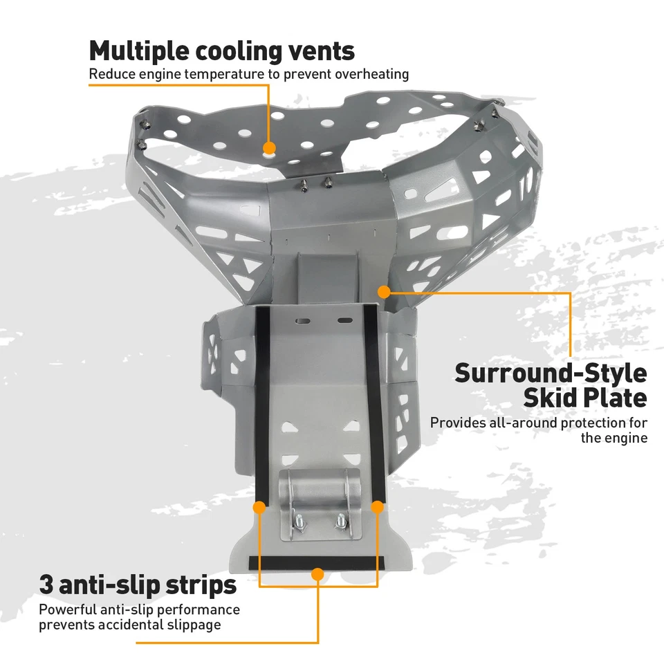 Chassis Skid Plate Bash Plate Engine Guard For KTM 250 / 300 EXC XC-W 2017-2019 - Image 2 of 4