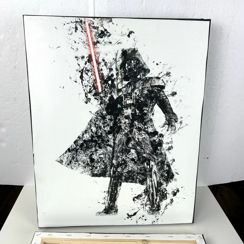 Juego de 6 arte de pared en lienzo de Star Wars con obras de arte de películas de trilogía de 15x20 pulgadas Foto 3 de 4