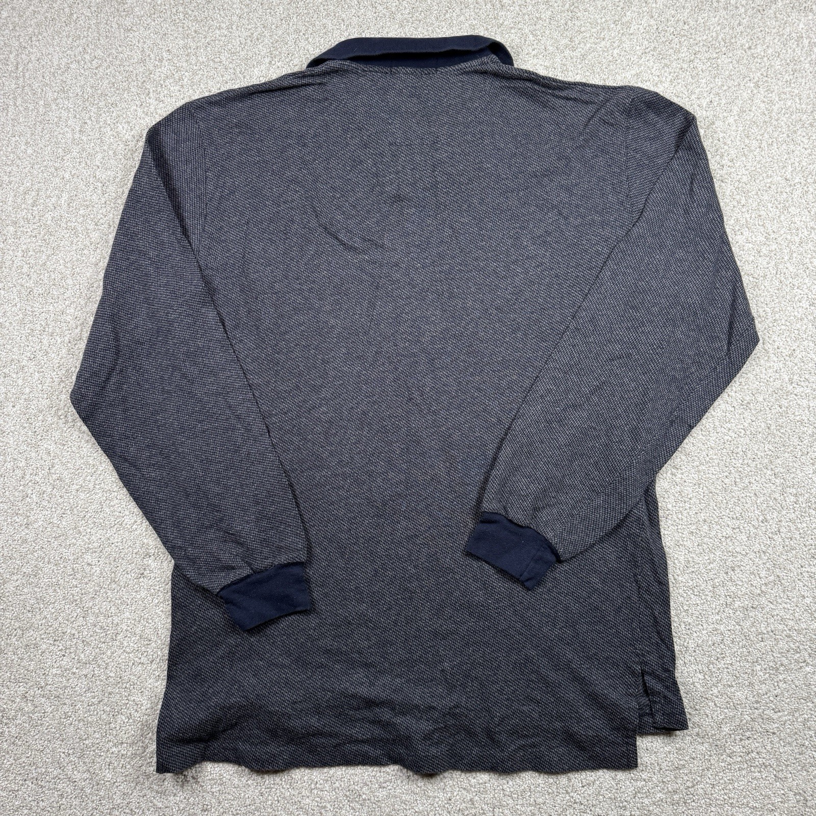 POLO By RALPH LAUREN MENS LARGE BLUE PULLOVER Long Sleeve Shirt thumbnail 5
