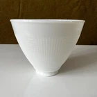 Corning Small White Milk Glass Diffuser Reflector 6” 2-1/4” Lamp Shade Waffle